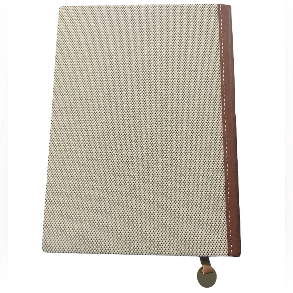New in Bag Miu Miu Textured Canvas GWP Lined Notebook with Belt Closure